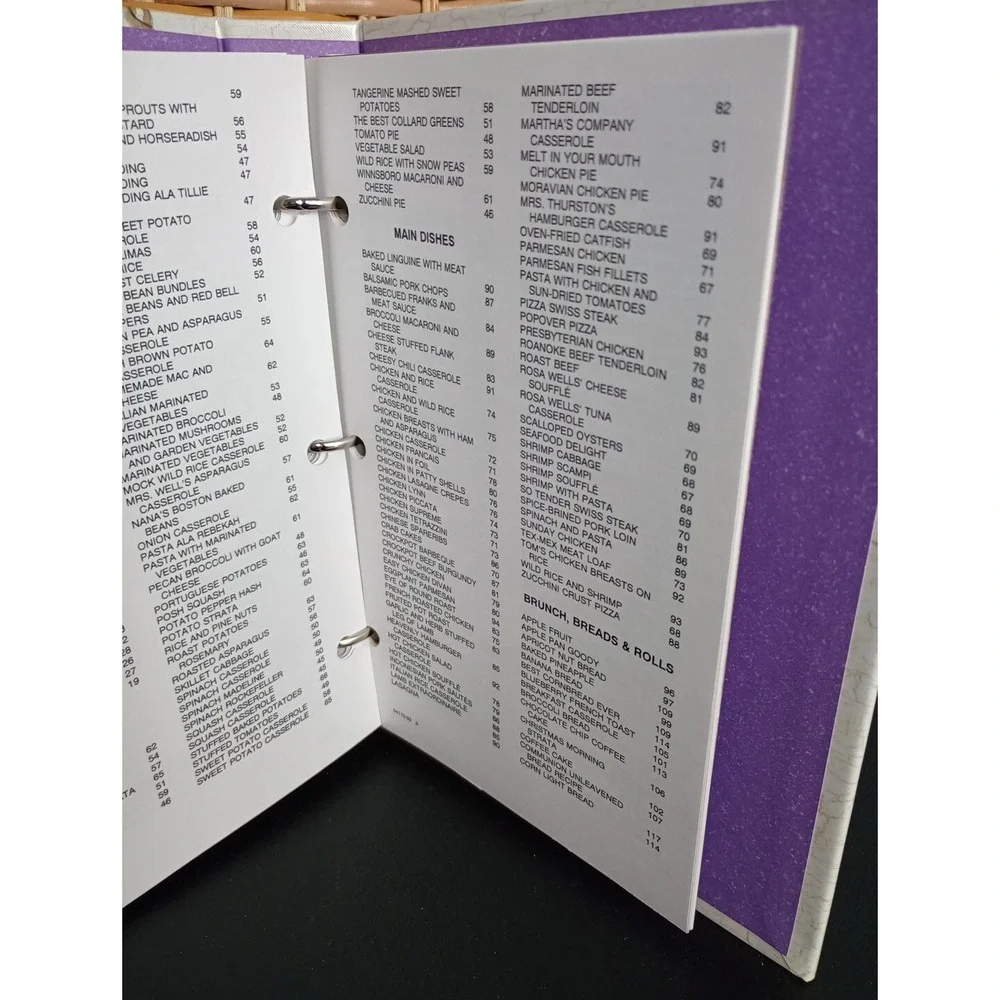 First Presbyterian Church Cookbook Winston- Salem, NC Binder Vintage 2003 3 Ring
